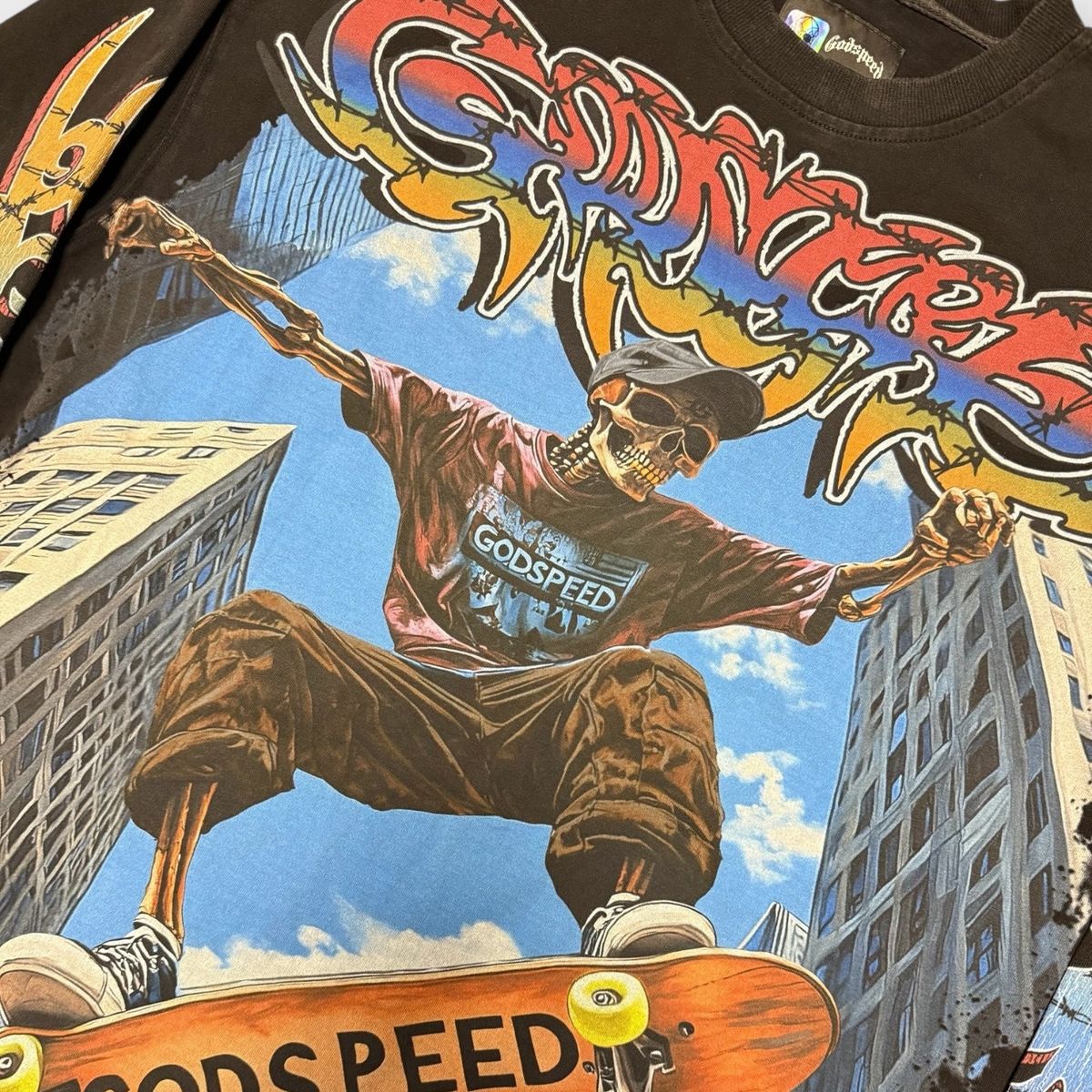 Godspeed Ollie LS T-Shirt (Black Wash)