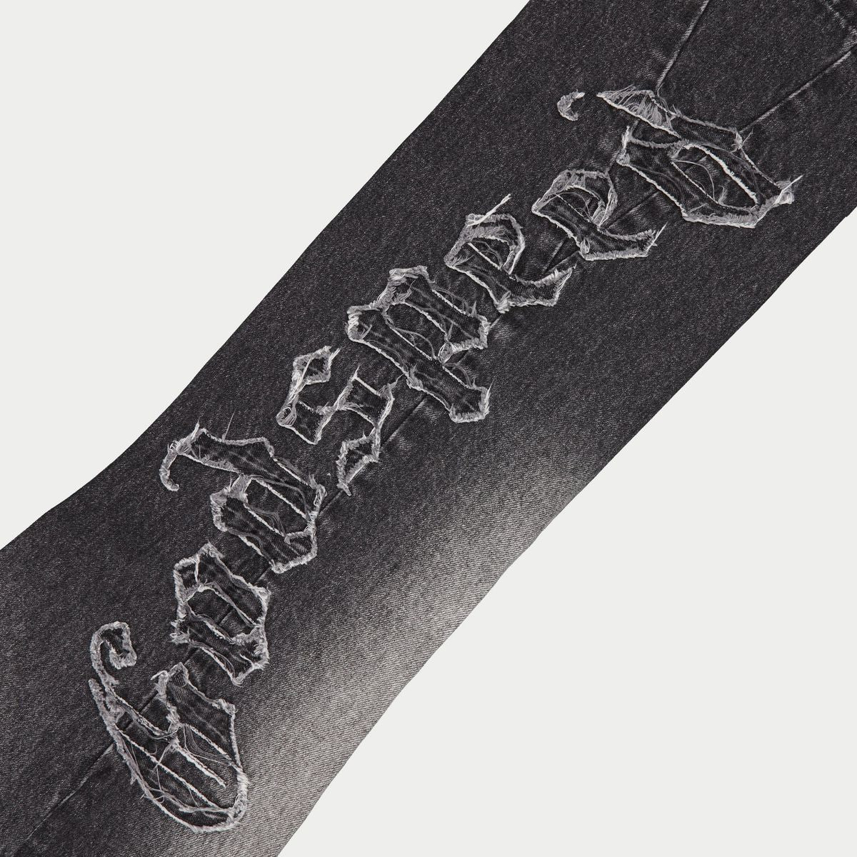 Godspeed OG Logo Flared Denim Stitched (Grey Wash)