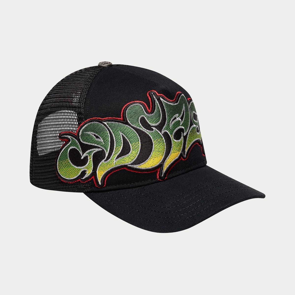 Godspeed Neo Trucker Hat (Black/Yellow/Red)