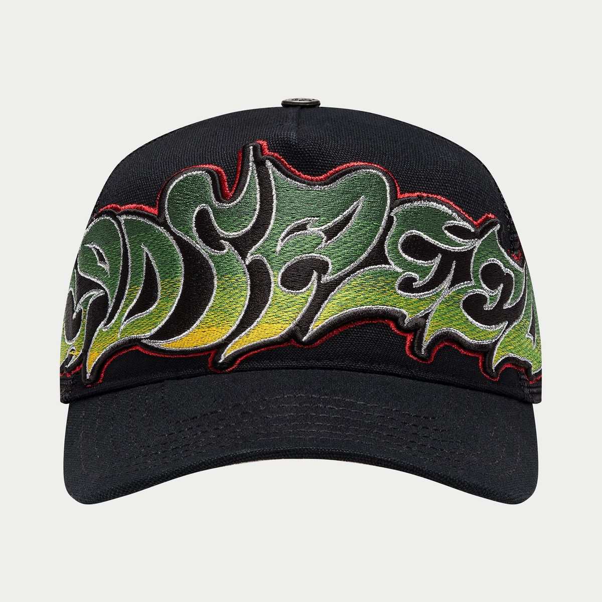Godspeed Neo Trucker Hat (Black/Yellow/Red)