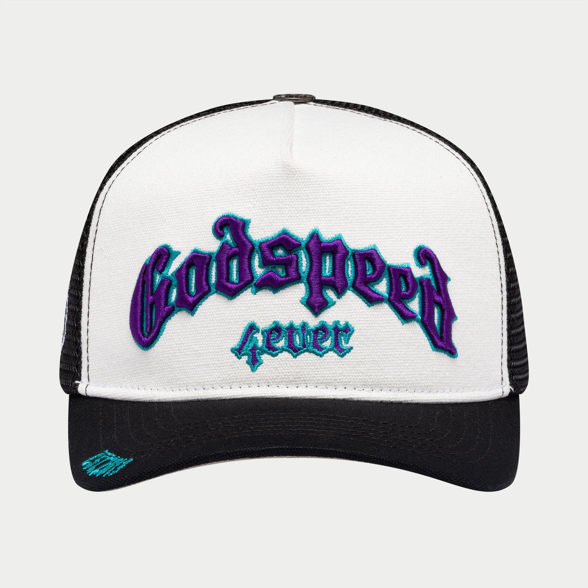 Godspeed Forever Trucker Hat (Teal/Purple) BOOM