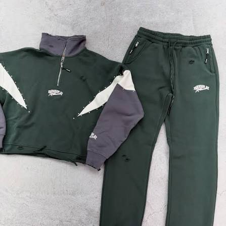 Roughplay QUARTER ZIP SET (Green)