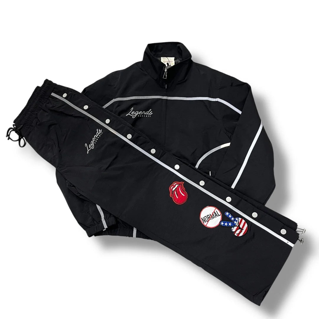 Legends Prevail REFLECTIVE WINDBREAKER SET BLACK