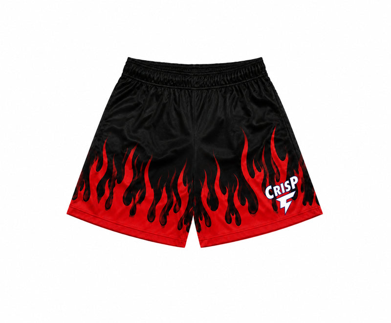 Crispy red flames