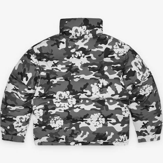 Denim Tears - Men's Cotton Wreath Puffer Jacket - (Camo)