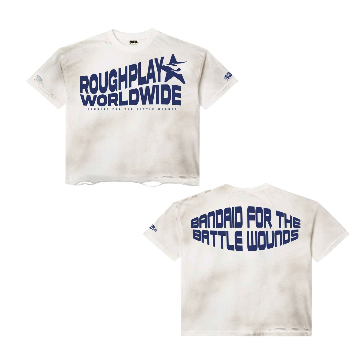 RoughPlay WHITE/NAVY T-SHIRT