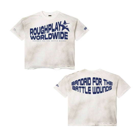 RoughPlay WHITE/NAVY T-SHIRT