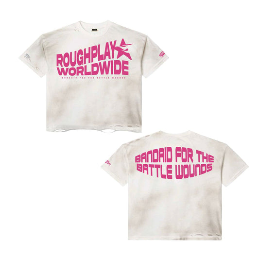 RoughPlay WHITE/PINK T-SHIRT