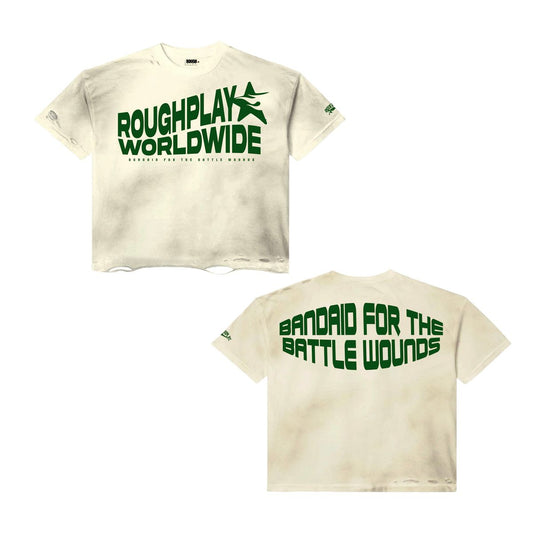 RoughPlay TAN/GREEN T-SHIRT