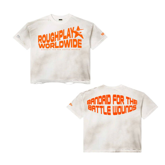 RoughPlay WHITE/ORANGE T-SHIRT