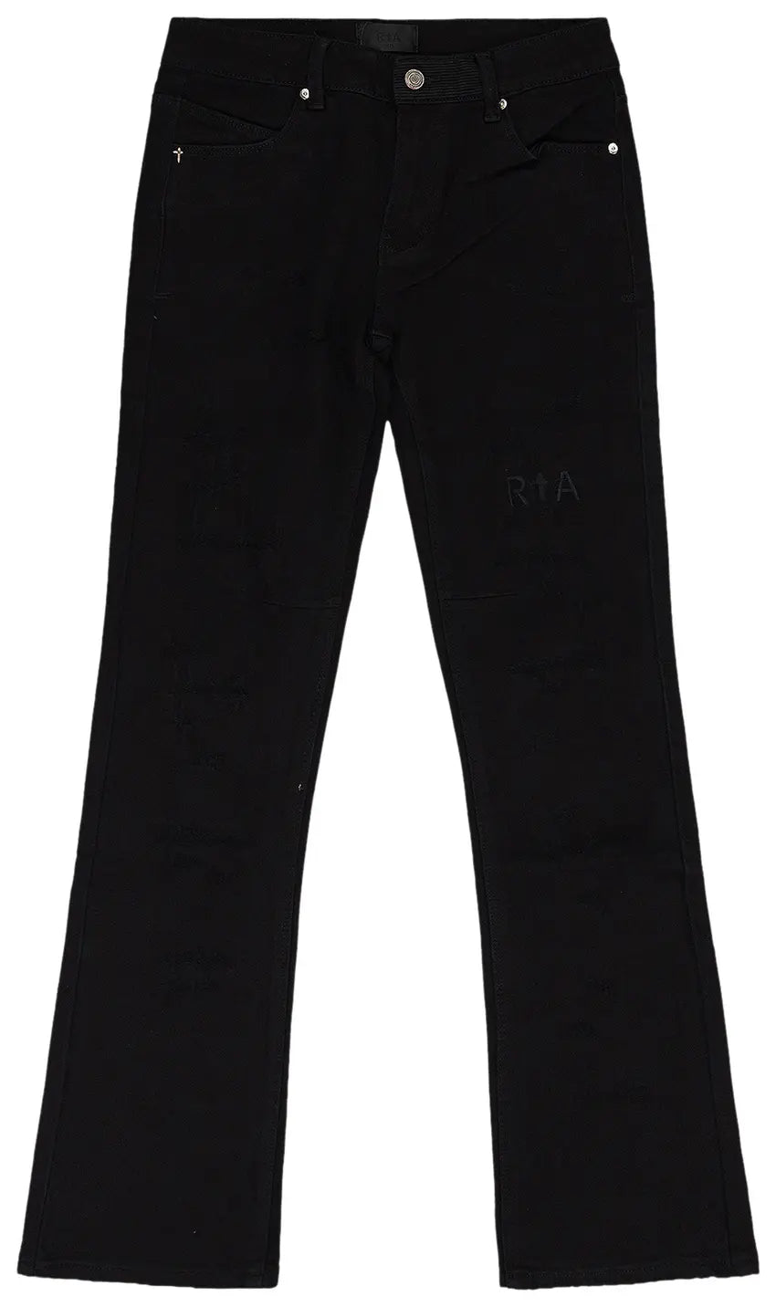 RTA Scratched Jeans 'Black Scratched'