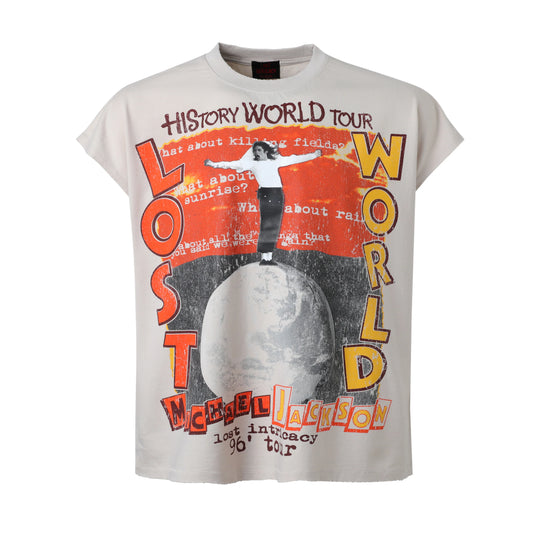 Lost Intricacy Cream HIStory Sleeveless Shirt