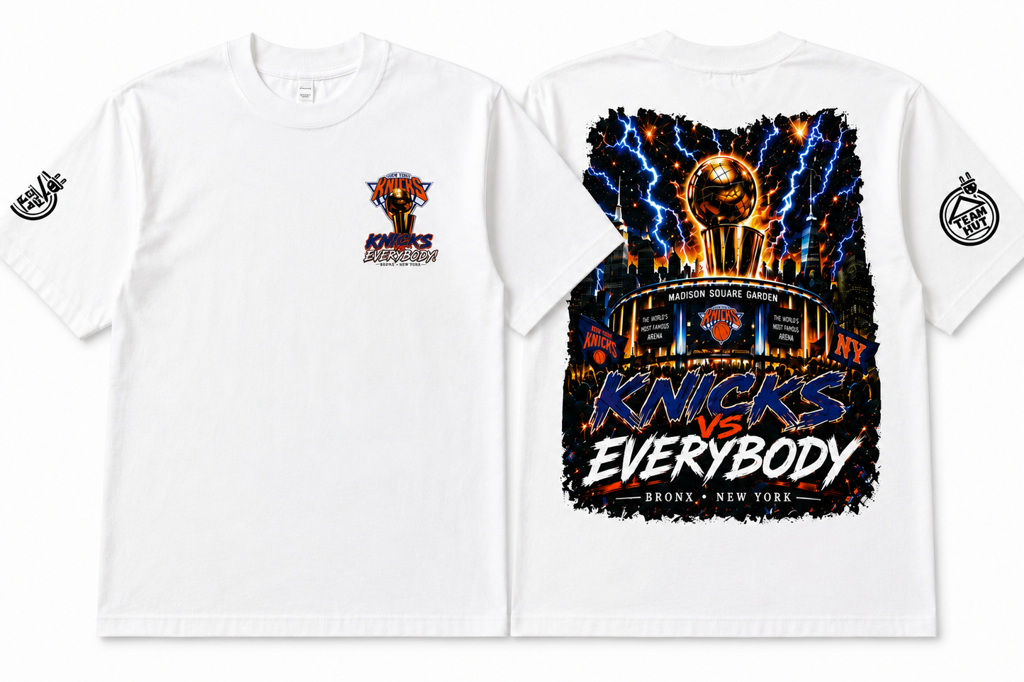 Knicks Vs. Everybody Tee- Finals Edition White