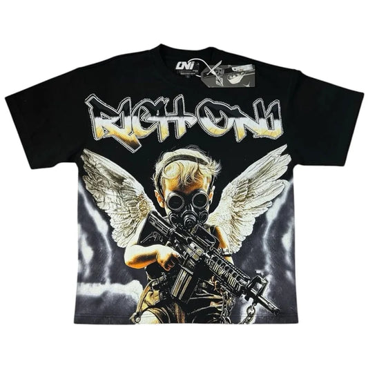 Rich Oni War Angel Tee (Black)