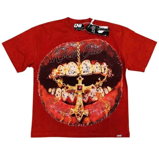 Rich Oni Royal Bite Graphic Tee (Red)