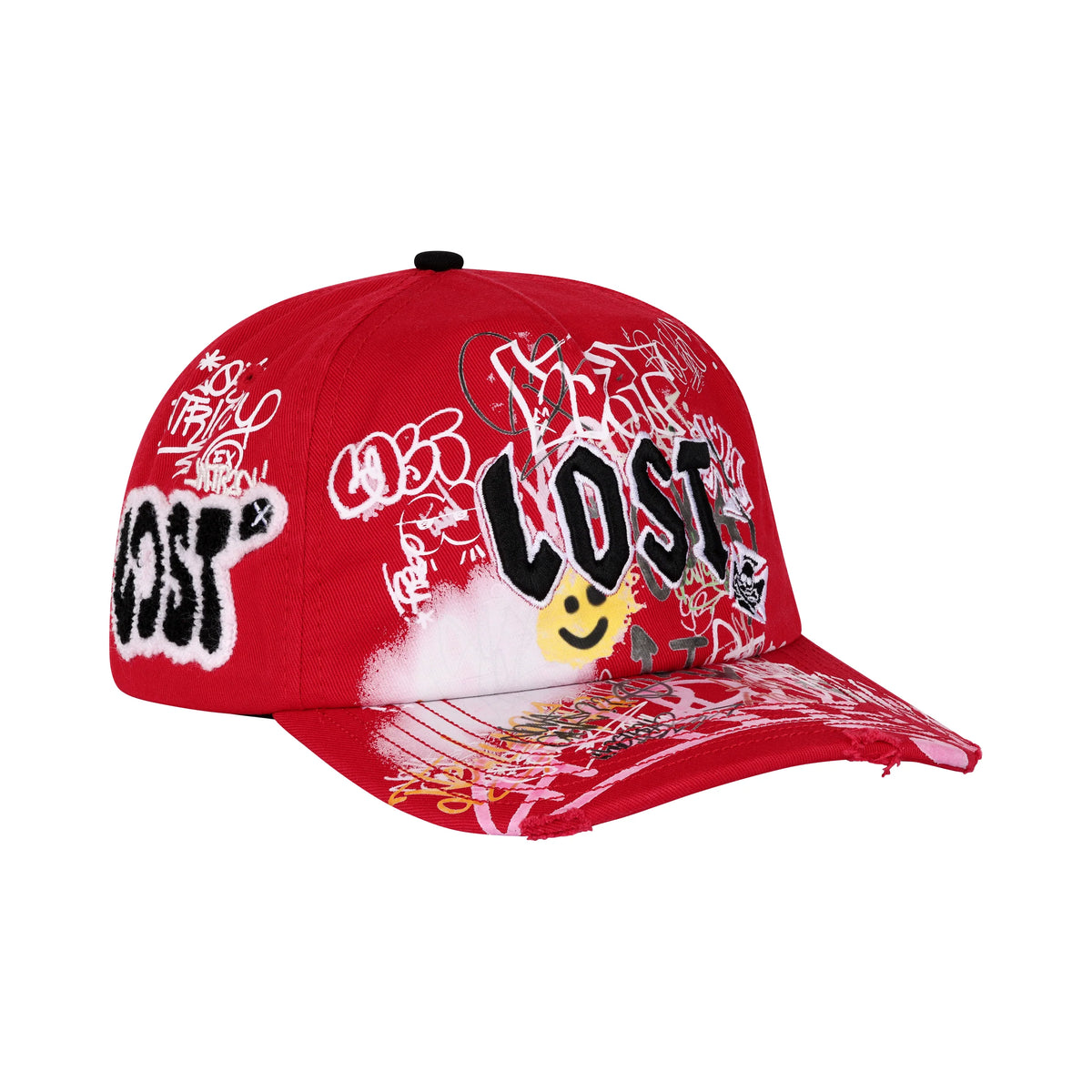 Lost Intricacy Red NY Canvas Cap