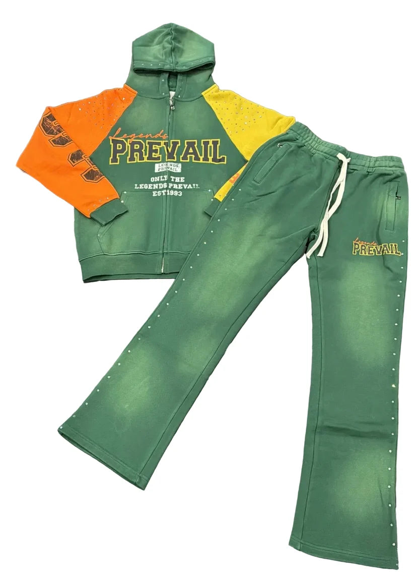 Legends prevail COLOR BLOCK SET GREEN-ORANGE