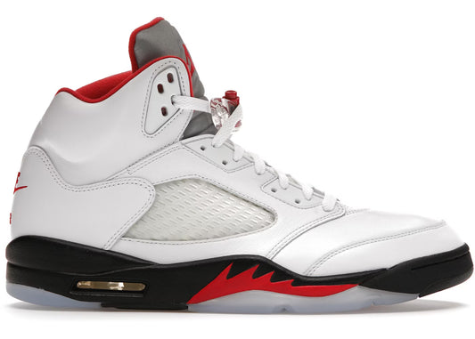 Jordan 5 Retro Fire Red Silver Tongue