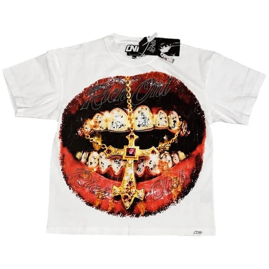 Rich Oni Royal Bite Graphic Tee (White)