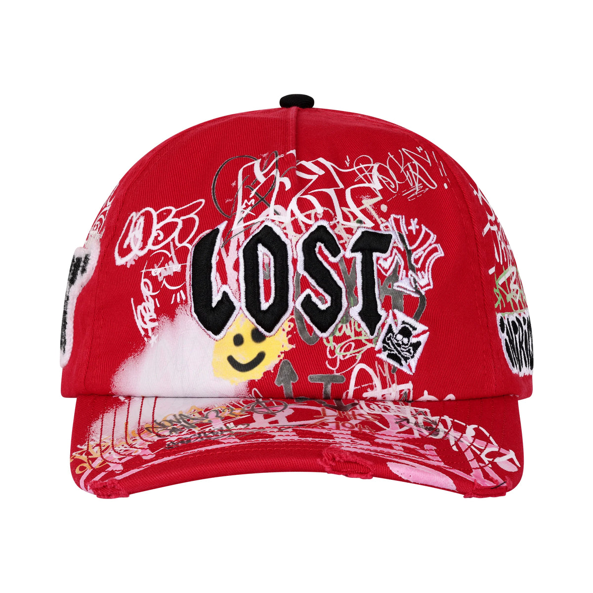 Lost Intricacy Red NY Canvas Cap
