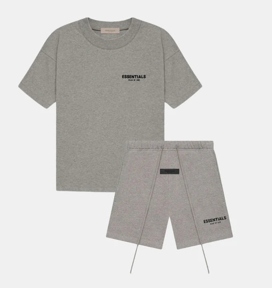 Essentials Set Short Dark Oatmea