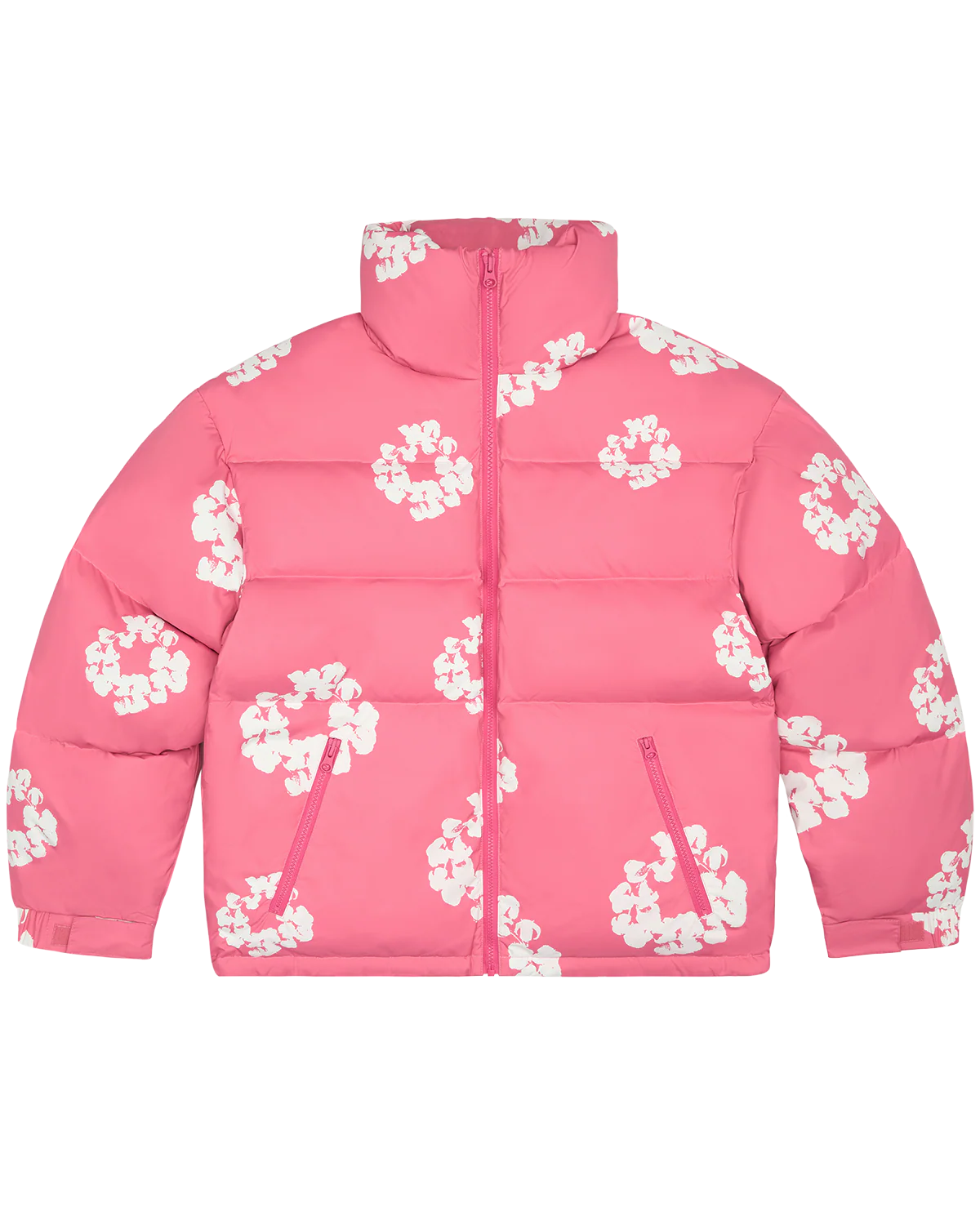 Denim Tears - Men's Cotton Wreath Puffer Jacket - (Pink)