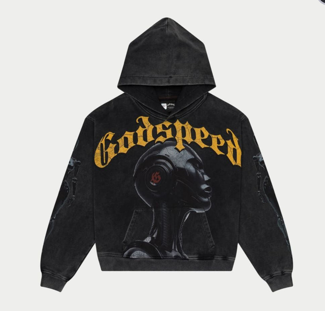 Godspeed Alexa Hoodie (Black Wash)