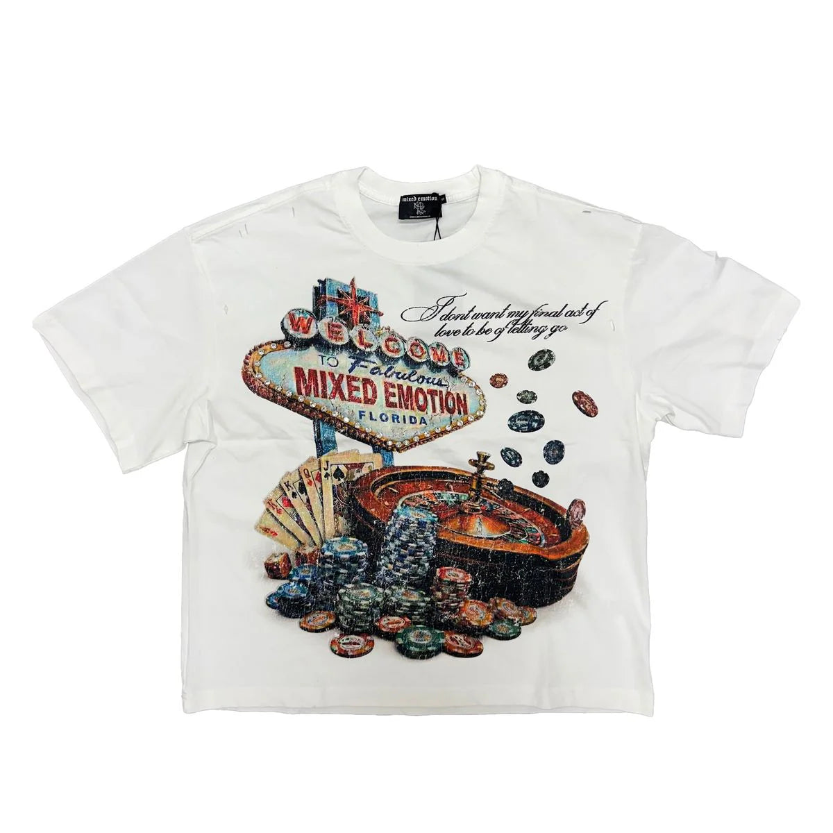 Mixed Emotions - Lottery White Tee