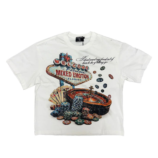 Mixed Emotions - Lottery White Tee