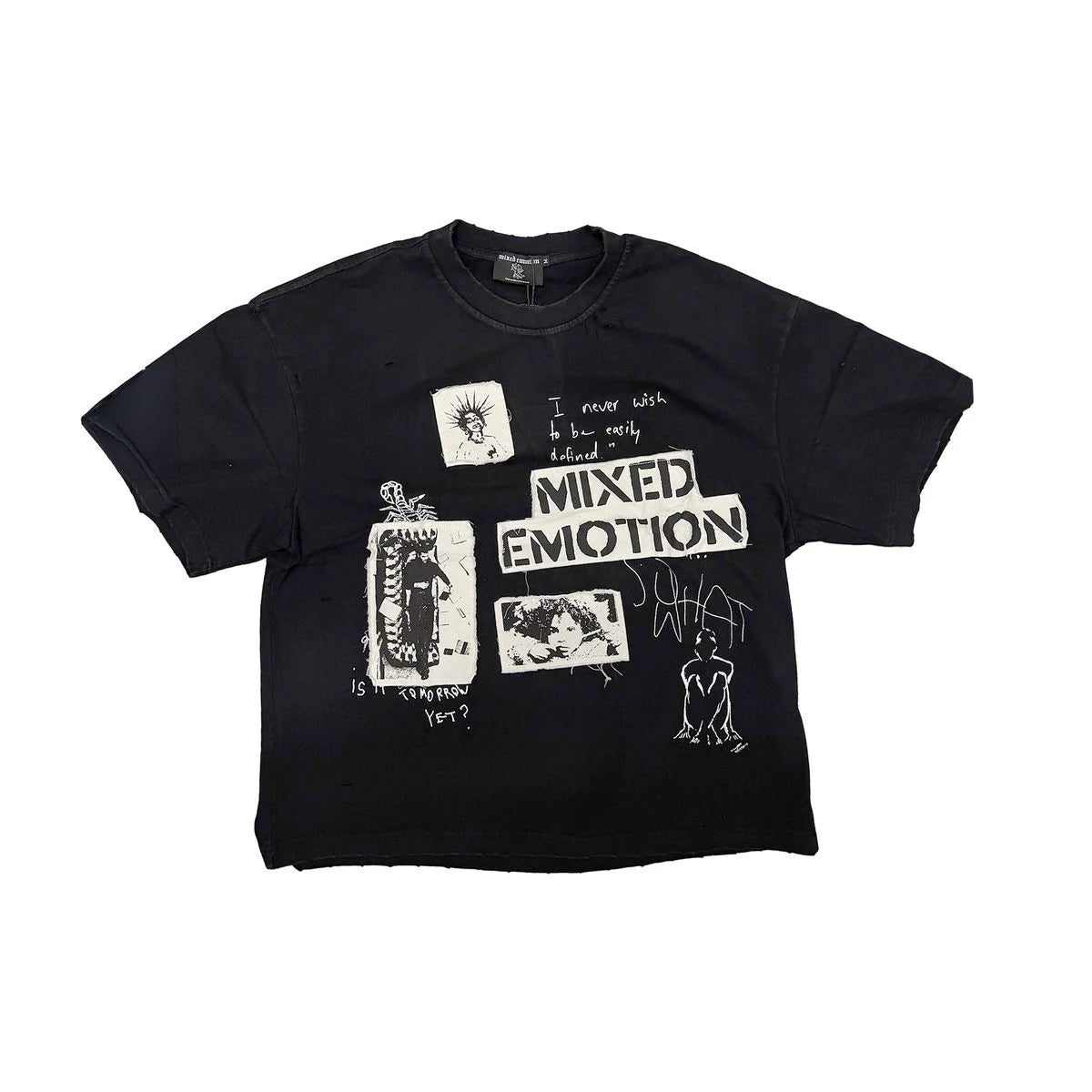 Mixed Emotions - Stamped Black Tee