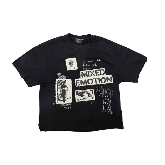 Mixed Emotions - Stamped Black Tee