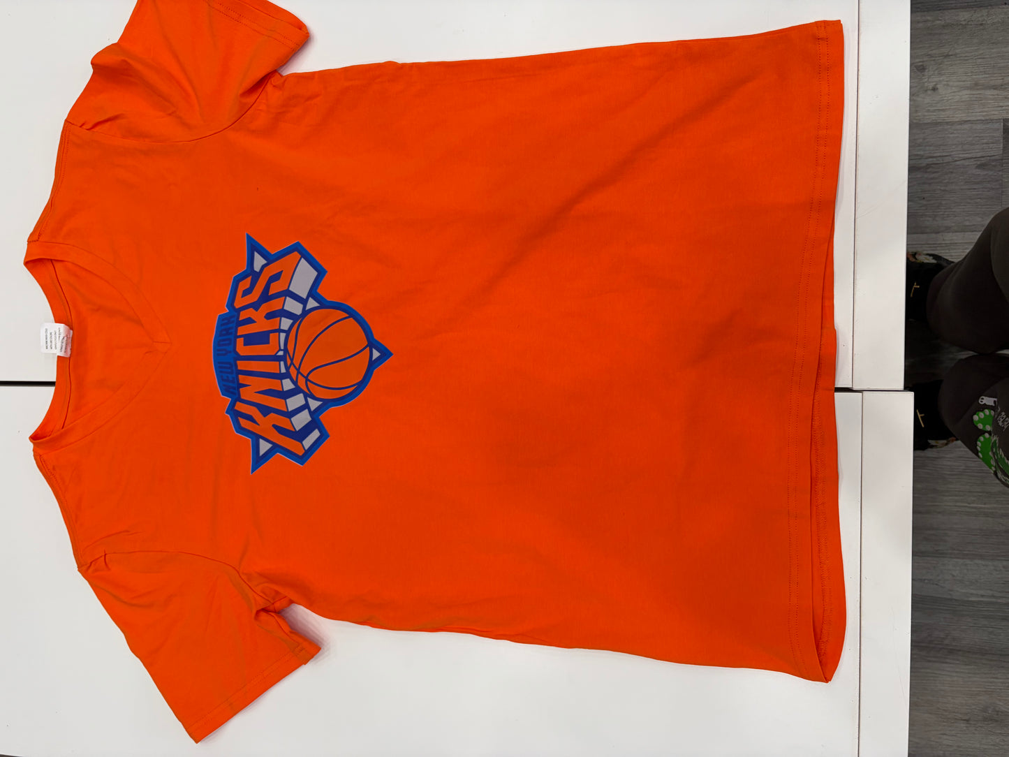 Orange Knicks Tee