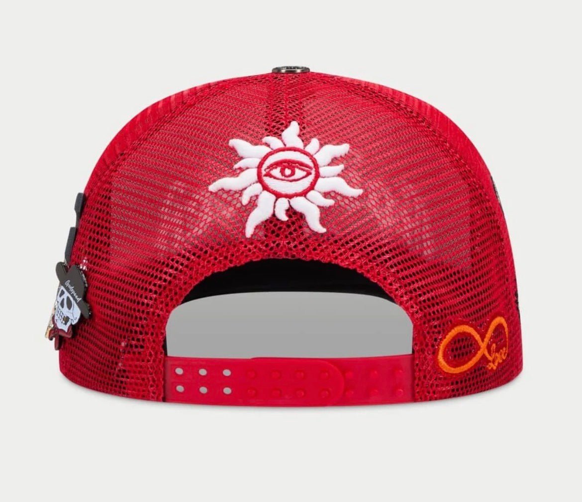 GS FOREVER TRUCKER HAT (RED/WHITE)