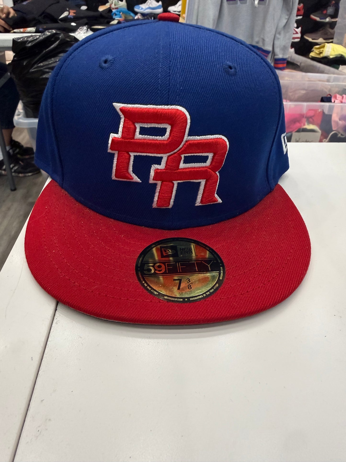 PR BLUE AND RED FITTED
