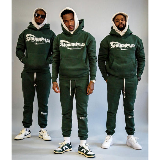 Green Rough Play Double SweatSuit