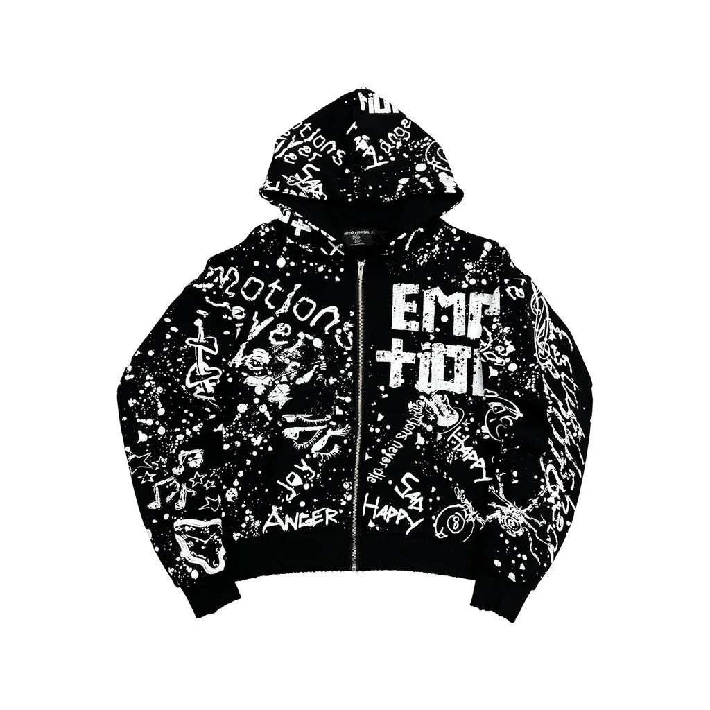 Mixed Emotions Black "Graffiti" Hoodie
