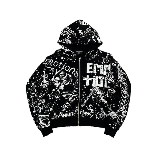 Mixed Emotions Black "Graffiti" Hoodie