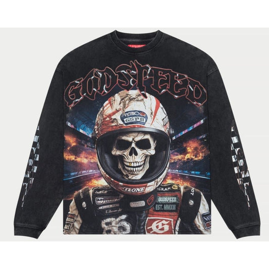 GodSpeed Racer Goldie LS T-Shirt (Black Wash)