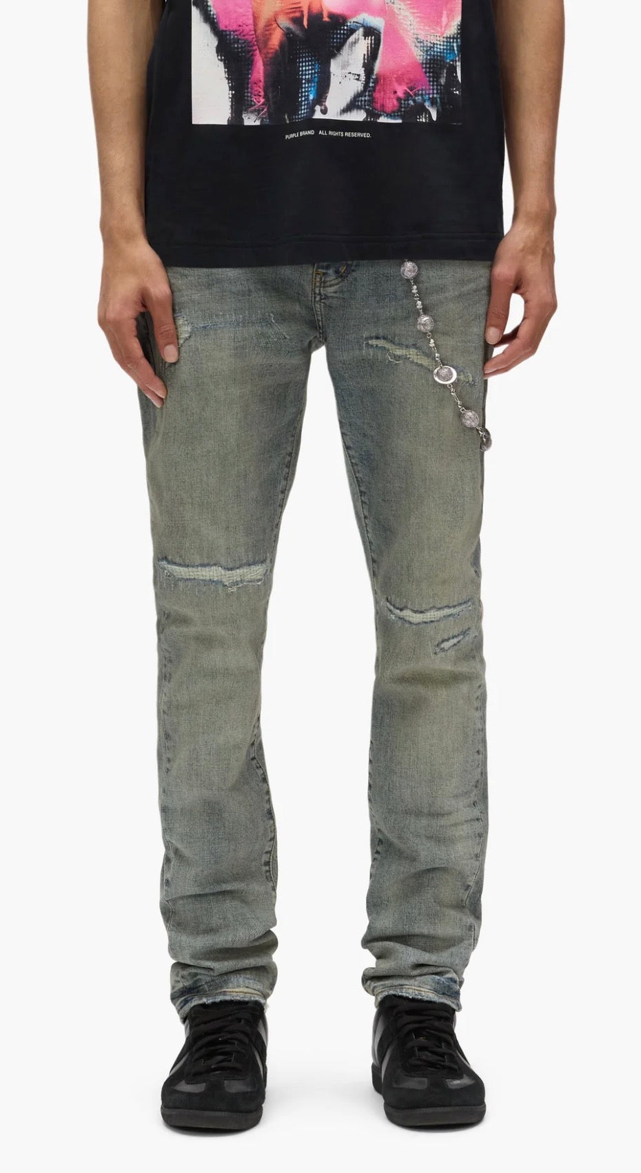 Purple Denim P001 Light Blue Vintage