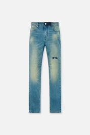RTA BRYANT SKINNY JEAN | WAXED DUSTY OLIVE TRIPLE CROSS