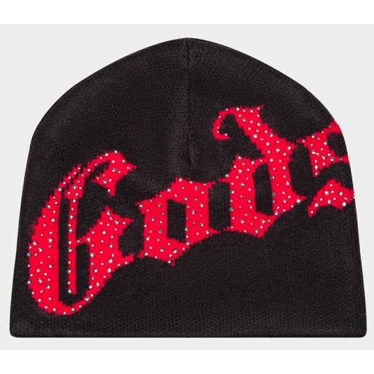 OG Logo Studded Beanie (Black/Red)