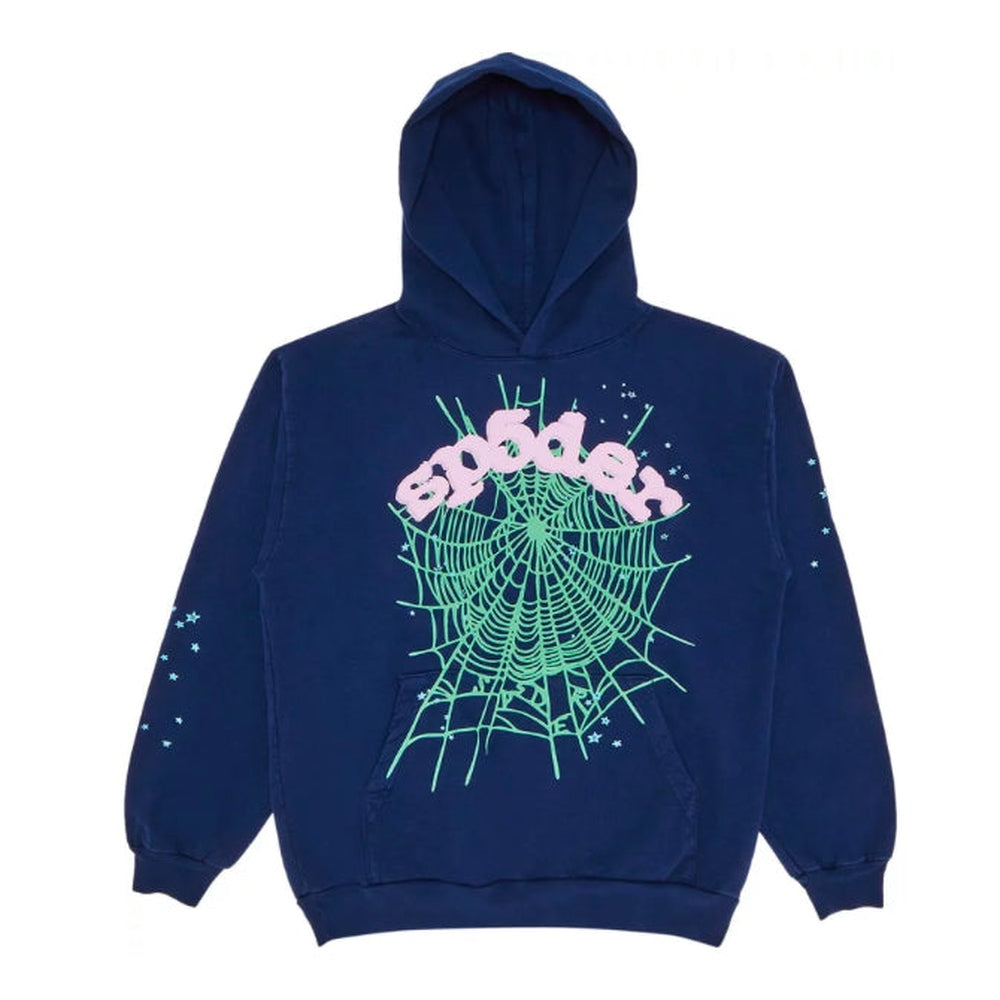 SP5DER OG WEB HOODIE (NAVY)