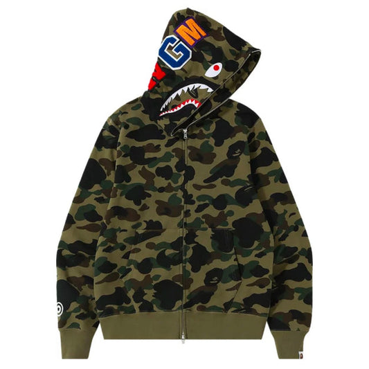 Bape Green Camo Hoodie