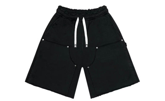 Godspeed Carpenter Distressed Shorts Flat Black