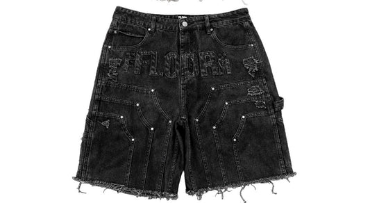 FLOOR941 Black Jorts