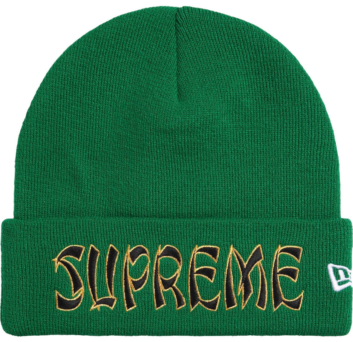 Supreme New Era Action Beanie (Green/Yellow)