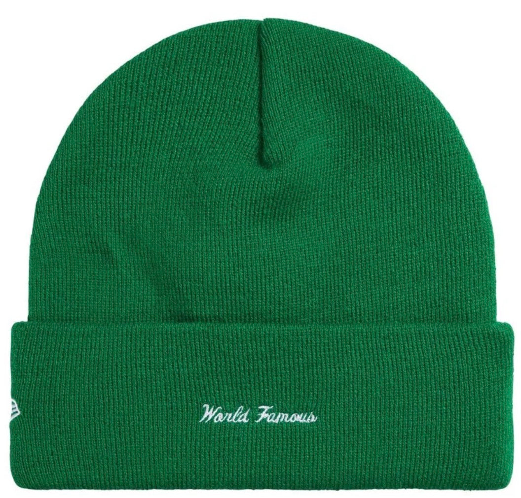 Supreme New Era Action Beanie (Green/Yellow)