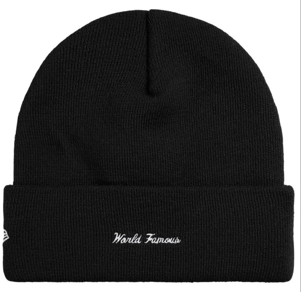 Supreme New Era Action Beanie (Black/Red/Yellow)
