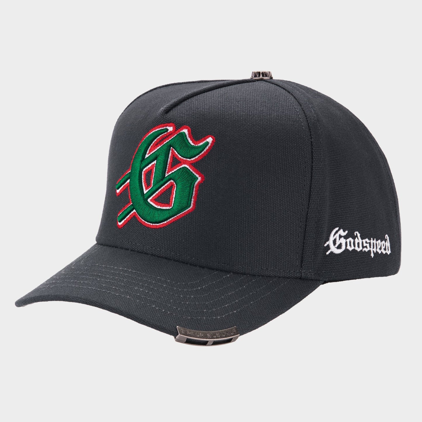 Godspeed Insignia Hat Black Wash/Green/Red