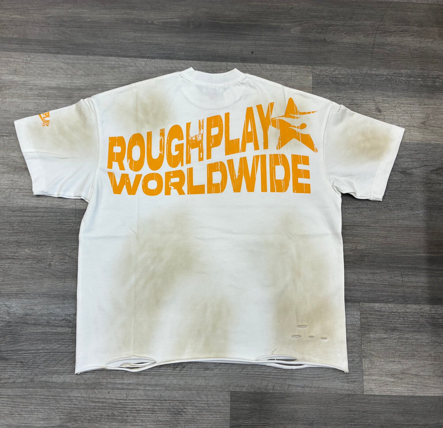 Rough Play Small Logo Vintage White/Yellow
